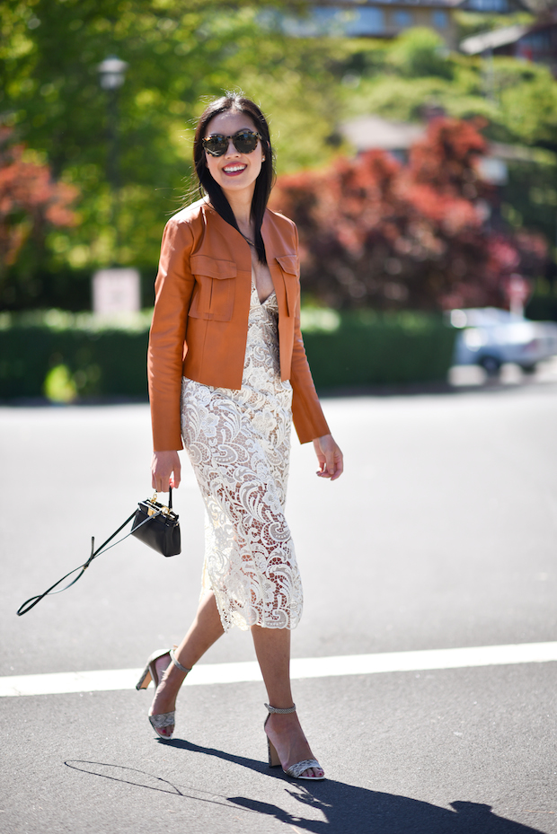 lace-dress-for-spring-leather-cropped-jacket