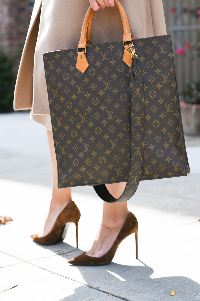 Louis Vuitton Brown Monogram Coated Canvas Sac Plat PM Two Way Bag