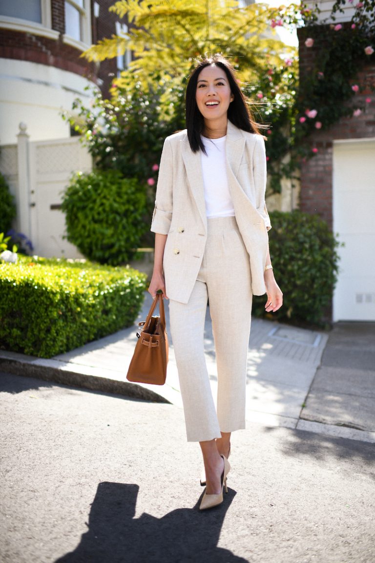 Linen Suit – 9to5chic