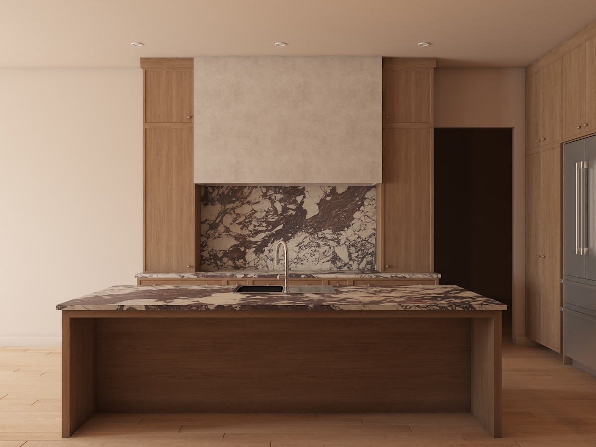 Calacatta Viola Extra Countertop, Island and Backsplash Kitchen Inspiration 